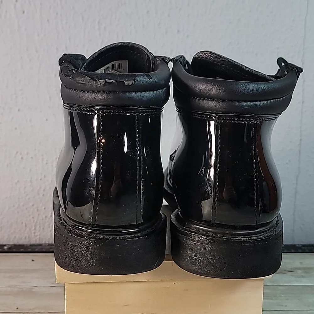 Rocky High Gloss‎ Dress Leather Chukka Boots FQ00500-8 Size 10W Wide